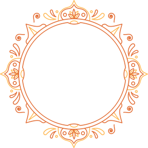 Elegant Ornate Profile Picture Round Frame